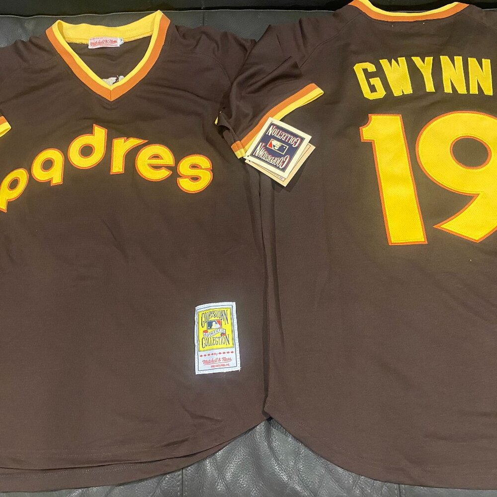 Mitchell and Ness SAN DIEGO PADRES TONY GWYNN Men's JERSEY Sz M,L,XL,2XL NWT